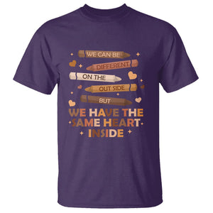 Same Heart Black History Month African American T Shirt For Teacher TS01 Purple Printyourwear