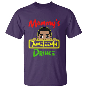 Mommy's Juneteenth Prince Funny T Shirt TS01 Purple Printyourwear