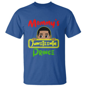 Mommy's Juneteenth Prince Funny T Shirt TS01 Royal Blue Printyourwear