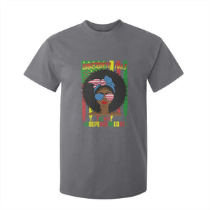 Juneteenth Is My Independence Day T Shirt For Kid For Black Women Not 4th Of July TS01 Charcoal Print Your Wear