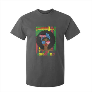 Juneteenth Is My Independence Day T Shirt For Kid For Black Women Not 4th Of July TS01 Dark Heather Print Your Wear