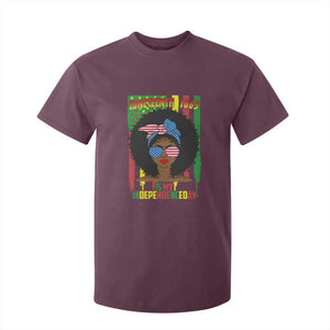 Juneteenth Is My Independence Day T Shirt For Kid For Black Women Not 4th Of July TS01 Maroon Print Your Wear