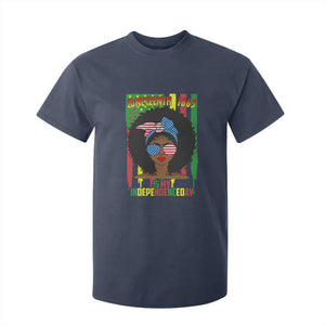 Juneteenth Is My Independence Day T Shirt For Kid For Black Women Not 4th Of July TS01 Navy Print Your Wear