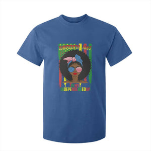 Juneteenth Is My Independence Day T Shirt For Kid For Black Women Not 4th Of July TS01 Royal Blue Print Your Wear