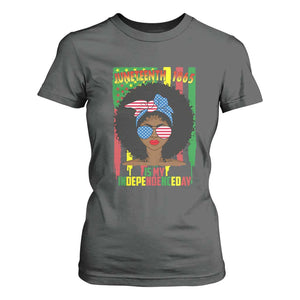 Juneteenth Is My Independence Day T Shirt For Women For Black Women Not 4th Of July TS01 Dark Heather Print Your Wear