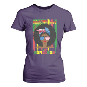 Juneteenth Is My Independence Day T Shirt For Women For Black Women Not 4th Of July TS01 Purple Print Your Wear