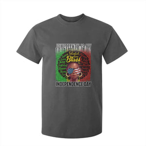 Juneteenth Is My Independence Day T Shirt For Kid For Black Queen Not July 4th TS01 Dark Heather Print Your Wear