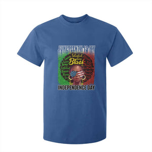 Juneteenth Is My Independence Day T Shirt For Kid For Black Queen Not July 4th TS01 Royal Blue Print Your Wear
