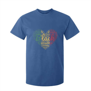 Black Awesome Strong Inspirational T Shirt For Kid African American Pride Juneteenth BHM TS01 Royal Blue Print Your Wear