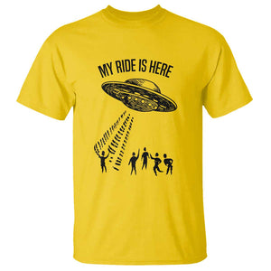 My Ride Alien Flying Saucer UFO Abduction T Shirt TS01 Daisy Print Your Wear