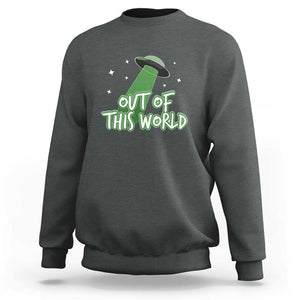 Out Of This World Sweatshirt TS01 Dark Heather Print Your Wear