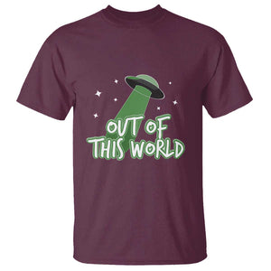 Out Of This World T Shirt TS01 Maroon Print Your Wear