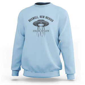 Roswell New Mexico UFO Alien UAP Sweatshirt TS01 Light Blue Print Your Wear