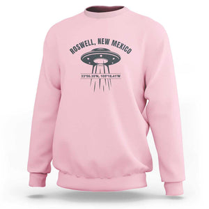 Roswell New Mexico UFO Alien UAP Sweatshirt TS01 Light Pink Print Your Wear