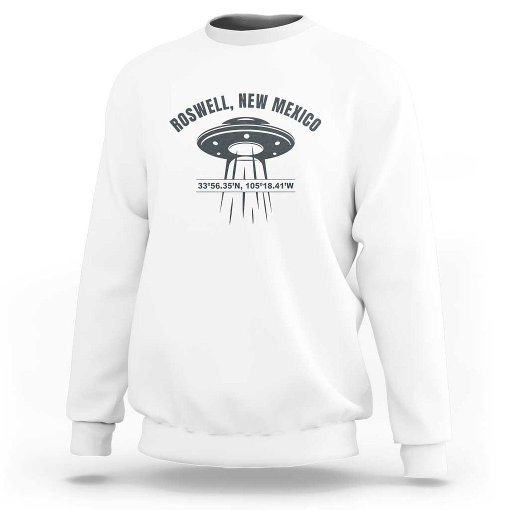 Roswell New Mexico UFO Alien UAP Sweatshirt TS01 White Print Your Wear