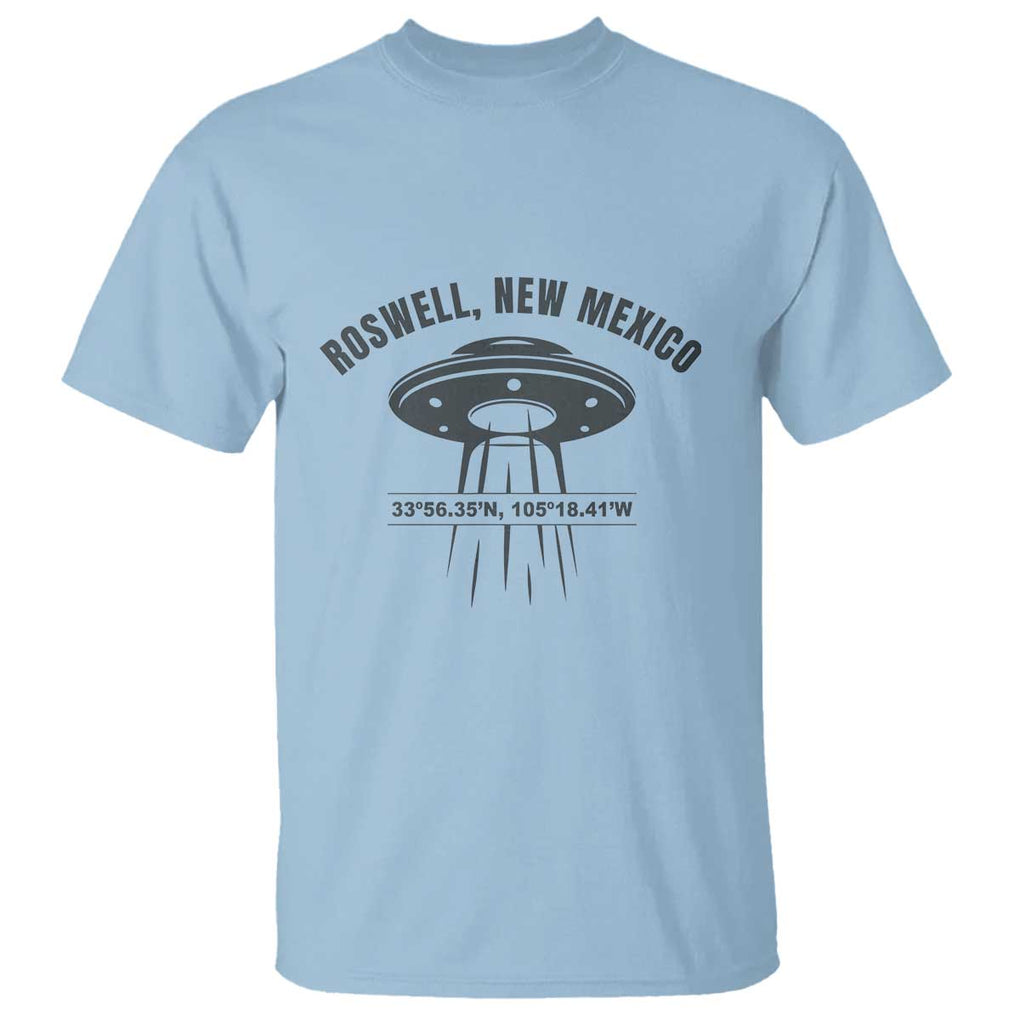 Roswell New Mexico UFO Alien UAP T Shirt TS01 Light Blue Print Your Wear