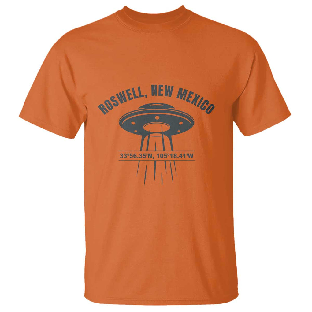 Roswell New Mexico UFO Alien UAP T Shirt TS01 Orange Print Your Wear