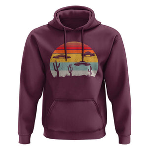 Vintage UFO Lover Alien Desert Retro Hoodie TS01 Maroon Print Your Wear