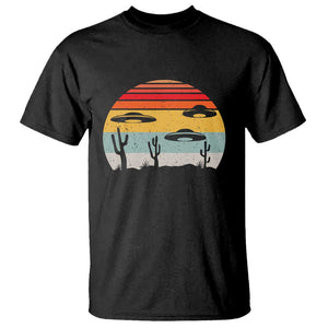 Vintage UFO Lover Alien Desert Retro T Shirt TS01 Black Print Your Wear