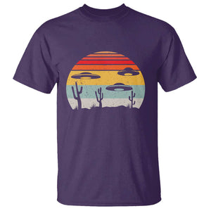 Vintage UFO Lover Alien Desert Retro T Shirt TS01 Purple Print Your Wear