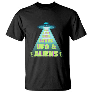 Just A Boy Who Loves UFO & Aliens Funny World UFO Day T Shirt TS01 Black Print Your Wear