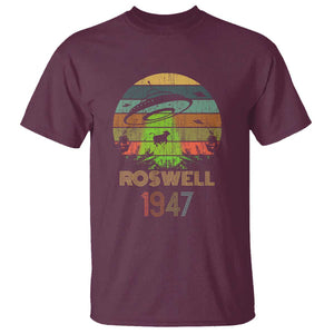 Alien UFO Custome Abduction Roswell 1947 Space Alien Lover T Shirt TS01 Maroon Print Your Wear