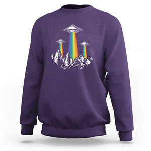 World UFO Day Sweatshirt TS01 Purple Print Your Wear