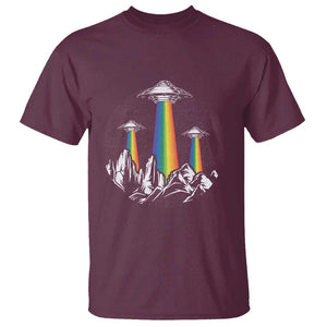 World UFO Day T Shirt TS01 Maroon Print Your Wear