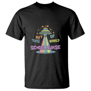 Retro School Nurse Is Out Of This World RN Space UFO T Shirt TS01 Black Print Your Wear