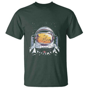 ASTRONAUT ALIEN UFO T Shirt Smoking Weed Cannabis Smokers TS01 Dark Forest Green Print Your Wear