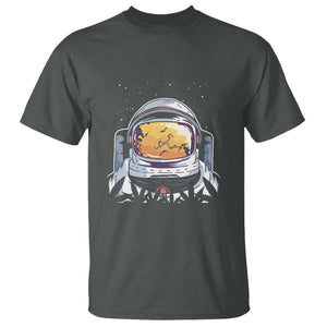 ASTRONAUT ALIEN UFO T Shirt Smoking Weed Cannabis Smokers TS01 Dark Heather Print Your Wear