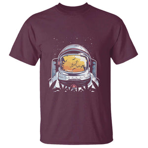 ASTRONAUT ALIEN UFO T Shirt Smoking Weed Cannabis Smokers TS01 Maroon Print Your Wear