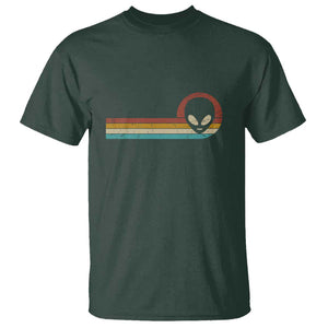 Funny UFO Lover Retro Style Vintage Alien Space T Shirt TS01 Dark Forest Green Print Your Wear