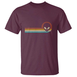 Funny UFO Lover Retro Style Vintage Alien Space T Shirt TS01 Maroon Print Your Wear