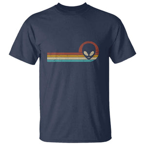 Funny UFO Lover Retro Style Vintage Alien Space T Shirt TS01 Navy Print Your Wear