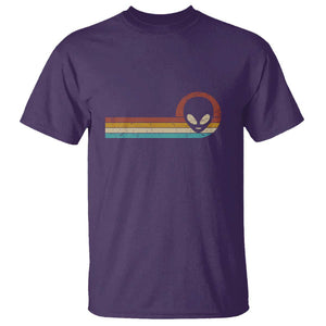 Funny UFO Lover Retro Style Vintage Alien Space T Shirt TS01 Purple Print Your Wear