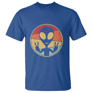 UFO Lover Funny Retro 80's Style Vintage Alien Space Gift T Shirt TS01 Royal Blue Print Your Wear