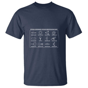 Official Government UFO UAP identification Chart T Shirt TS01 Navy Print Your Wear