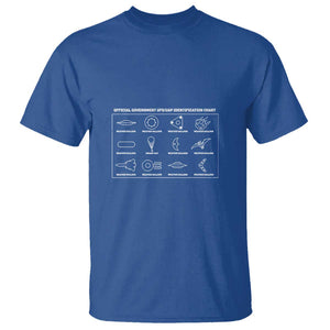 Official Government UFO UAP identification Chart T Shirt TS01 Royal Blue Print Your Wear