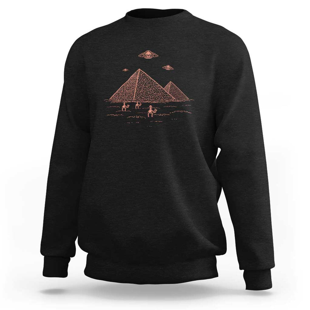 Alien Believer Saucer Cryptid Lover Extraterrestrial Beings Sweatshirt TS01 Black Print Your Wear