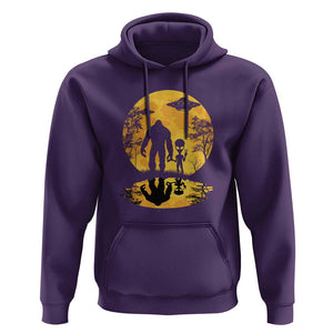 Alien Bigfoot Moon Sasquatch UFO Extraterrestrial Hoodie TS01 Purple Print Your Wear