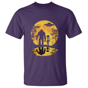 Alien Bigfoot Moon Sasquatch UFO Extraterrestrial T Shirt TS01 Purple Print Your Wear