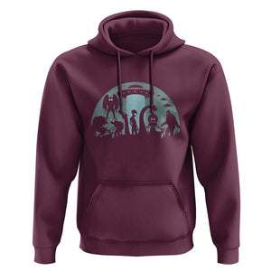 Bigfoot Ufo Loch Ness Monster Mothman And Aliens! Cryptid Hoodie TS01 Maroon Print Your Wear