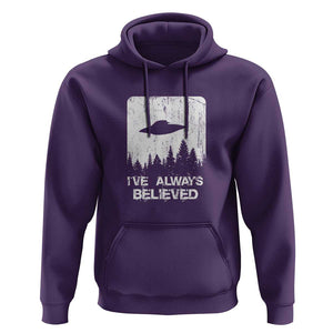 Alien Gifts Men Women Kids UFO Abduction Ive Always Believed Hoodie TS01 Purple Print Your Wear