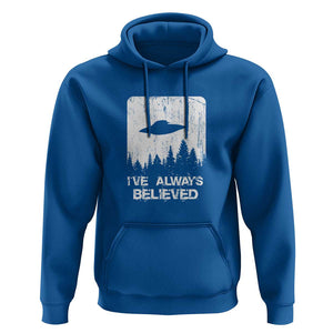 Alien Gifts Men Women Kids UFO Abduction Ive Always Believed Hoodie TS01 Royal Blue Print Your Wear