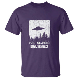 Alien Gifts Men Women Kids UFO Abduction Ive Always Believed T Shirt TS01 Purple Print Your Wear