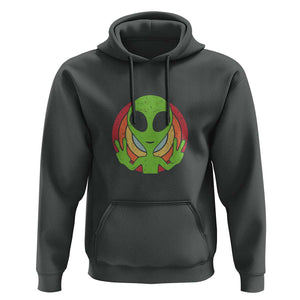 Funny Retro 80's Style Vintage UFO Lover Alien Space Hoodie TS01 Dark Heather Print Your Wear