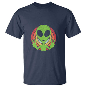 Funny Retro 80's Style Vintage UFO Lover Alien Space T Shirt TS01 Navy Print Your Wear