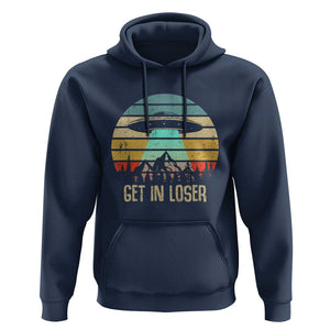 Get In Loser Alien Abduction Conspiracy Hoodie TS01 Navy Print Your Wear