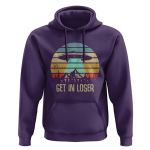 Get In Loser Alien Abduction Conspiracy Hoodie TS01 Purple Print Your Wear